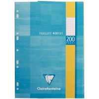 FEUILLETS MOBILES 21X29,7-300 PAGES PERF SEYES BLANC 90G SOS NOTES/PACK OF 300 SHEETS PERFORATED PAPER SEYES