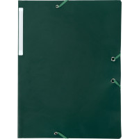 CHEMISE 24X32 3R ELASTIQUES PP VERTE/GREEN PLASTIC POCKET FOLDER