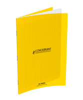 CAHIER 24X32 PIQ 96P SEYES 90G PP JAUNE