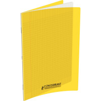 CAHIER 24X32 PIQ 96P SEYES 90G PP JAUNE/NOTEBOOK 24X32 96P YELLOW PLASTIC COVER