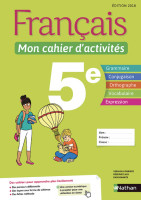 MON CAHIER D'ACTIVITES 5E - NATHAN 2023